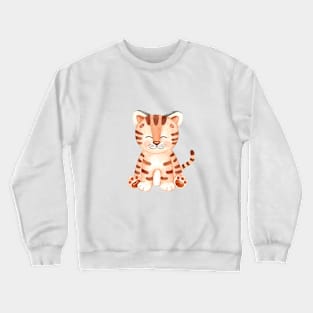 cute tiger Crewneck Sweatshirt